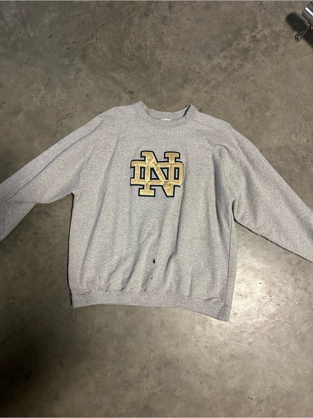 Grey Notre Dame Sweater